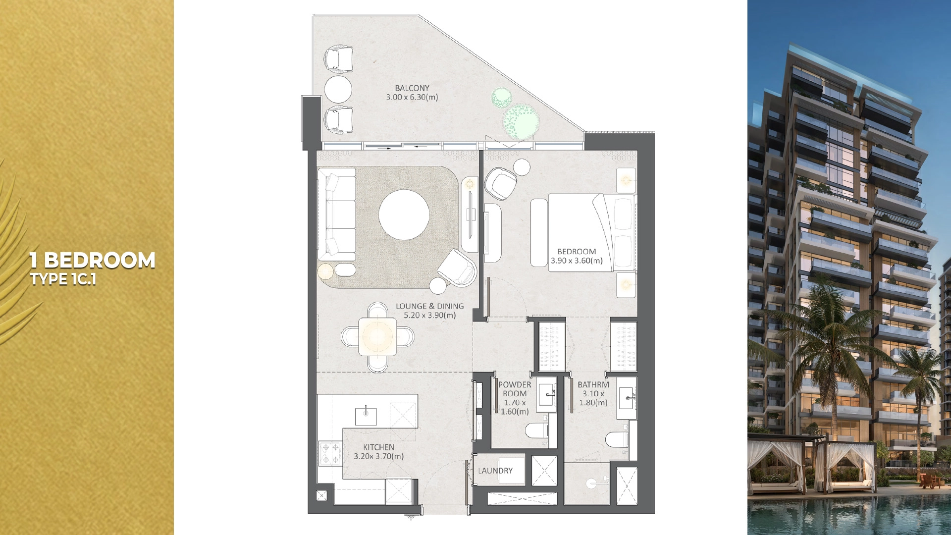 1 BR - Type A